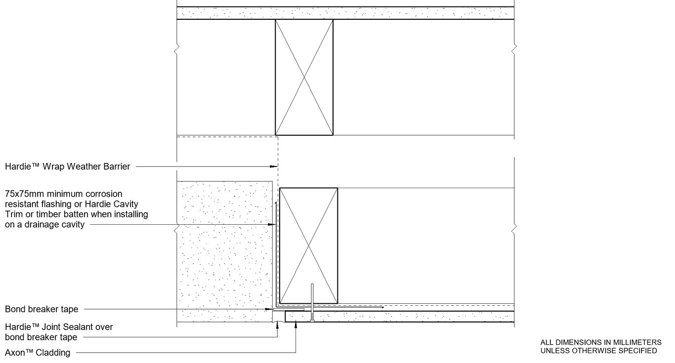 AXON DF Masonry Abutment Detail BIMcontent